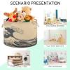 FUGIDOG Sea Waves Sunset Storage Basket Collapsible Large Blanket Basket Baby Laundry Hamper Toy Clothes Organizer Bin for Living Room, Bedroom, Nursery view 4
