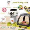 Lonfypeng Kids Coffee Maker Play Set: Coffee, Cash Register, Play Food (Coffee, Donuts, Cookies, Egg Tarts, Croissants), Play Money - Educational Toy Kitchen Ages 3+ view 3
