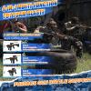 Automatic Toy Foam Blaster Sniper with Scope, Electric Toy Gun Dart Blaster with 120 Foam Darts for Guns, IR, Flashlight, Goggles, Air Pocket Technology Outdoor Shooting Game Kids Toys for 8-12-Black view 2