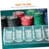 2pcs Acrylic Poker Chip Holder Chips Storage Case Rack Snack Display for Home Games view 3