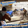 Automatic Toy Foam Blaster Sniper with Scope, Electric Toy Dart Blaster with 120 Foam Darts for Guns, IR, Flashlight, Goggles, Air Pocket Technology Outdoor Shooting Game Kids Toys for 8-12-Blue view 3