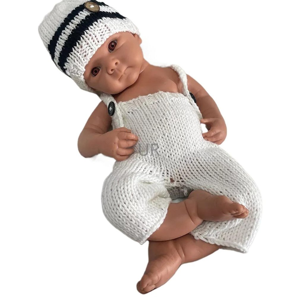 19 inch Realistic Silicone Reborn Baby Girl, not Vinyl Soft Full Body Newborn Doll Present Collectible (Unpainted, Red Body)