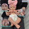 19 inch Realistic Silicone Reborn Baby Girl, not Vinyl Soft Full Body Newborn Doll Present Collectible (Unpainted, Red Body) view 2