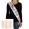 Bride Sash for Women, Bachelor Party, Hen Party Accessories, Sash Wedding, Hen Party Sash for Women, Prom, Event. (Cream) view 1