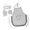 FRCOLOR Boy Girl Chef Apron Set Hat Mitt and Pot Holder Boy Girl Baking Costume for Role Play Cooking Fun and Holiday Parties for Boys and Girls view 1