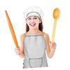 FRCOLOR Boy Girl Chef Apron Set Hat Mitt and Pot Holder Boy Girl Baking Costume for Role Play Cooking Fun and Holiday Parties for Boys and Girls view 4