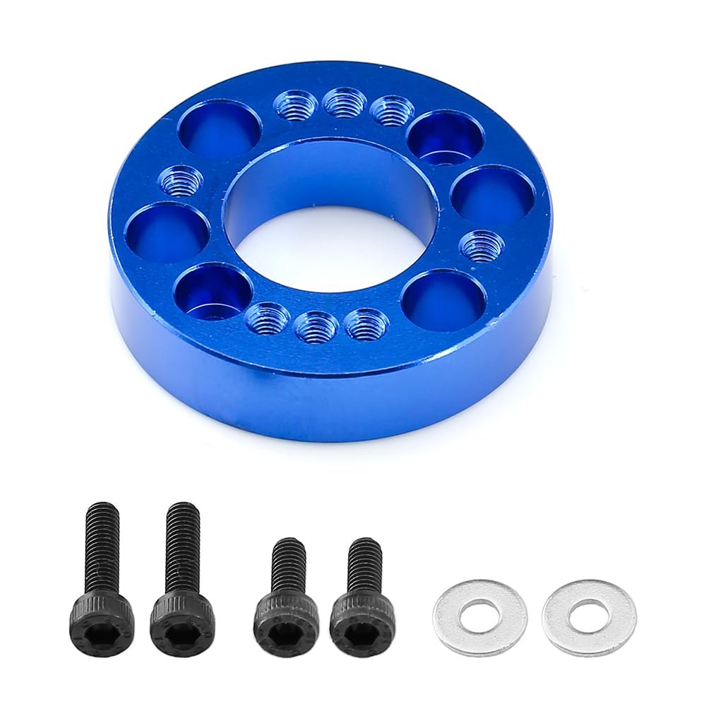 Aluminum Alloy RC Motor Spacer for ARRMA 1/10 2WD Gorgon Monster Truck Upgrade Part (Blue)