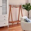 1:6 Scale Dollhouse Miniature mini Simulation Black Walnut Hanger,Clothes Hook Model,bjdob11blythegsc Wardrobe Accessories (Cherry Wood Small Hanger,1.97in Long) view 3
