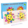 LLTCMAOYI Montessori Wooden Digital Cognitive Board, Shape Color Matching Cognitive Board,Sunflower b view 1