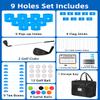 JIIFO Golf Game with 2 Clubs Right Handed,Practice Golf with 9 Buckets, Outdoor Golf Gift and Adults,Holes Golf Outdoor Game for Lawn,Yard,Camping,Park view 2