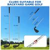 JIIFO Golf Game with 2 Clubs Right Handed,Practice Golf with 9 Buckets, Outdoor Golf Gift and Adults,Holes Golf Outdoor Game for Lawn,Yard,Camping,Park view 4