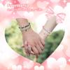 CAVETEE Witch Gift for Teen Gilrs Witch Friendship Bracelet Set of 2 for Best FriendsLong Distance Ralationship Bracelet Witch Merch Costume Crown Accessories view 3