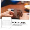 DOITOOL Clear Acrylic Poker Chips Box with Lid Transparent Poker Chip Organizer for Game Night and Tournaments Acrylic Storage view 2