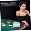 DOITOOL Clear Acrylic Poker Chips Box with Lid Transparent Poker Chip Organizer for Game Night and Tournaments Acrylic Storage view 4