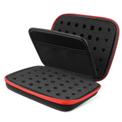 Abaodam Portable Dice Organizer Bag Dual Compartments Compact Zipper Dice Holder for Board Games Storage Pouch for and Organization