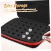 Abaodam Portable Dice Organizer Bag Dual Compartments Compact Zipper Dice Holder for Board Games Storage Pouch for and Organization view 3