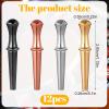 12 Pcs Cribbage Board Peg Brass Cribbage Pegs Metal Fit 1/8 Holes with Tapered Design for Board Games, 4 Colors with Black Bag view 2
