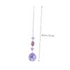 BAZEITFLOW 2pcs Hanging Crystal Ball Prisms Window Suncatcher Chandelier Crystals Chakra Decor Prisms for Wedding Ceiling Lamp Accessory Rainbow view 4