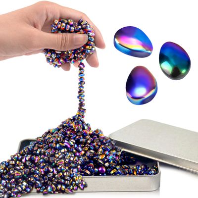 Easter Basket Stuffer for Teens Boy, 500pc Magnetic Fidget Toy for Adult Men Sensory Autism ADHD Office Desk Stress Anxiety Magnet Beads Balls Stones Cool Gadget for Teen Girl Valentines Day Gifts