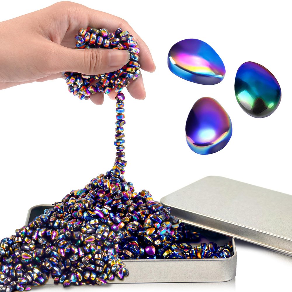 Easter Basket Stuffer for Teens Boy, 500pc Magnetic Fidget Toy for Adult Men Sensory Autism ADHD Office Desk Stress Anxiety Magnet Beads Balls Stones Cool Gadget for Teen Girl Valentines Day Gifts