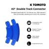 K TOMOTO Double Curved Track Pieces 45 Degree Banked Turn Racetrack Connectors Compatible with Hot Wheels view 2