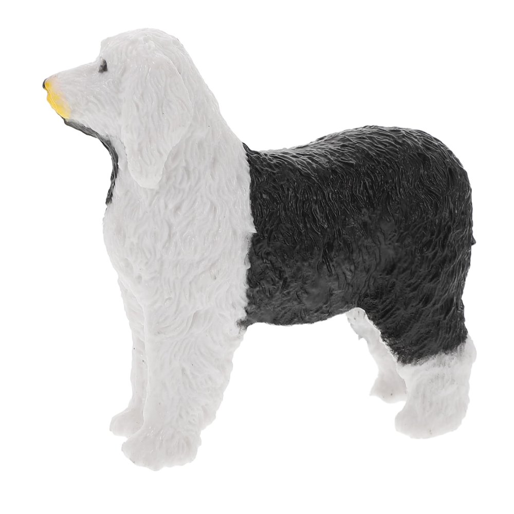 Abaodam Realistic Mini Dog Figurine Solid Animal Simulation of Shepherd Dog for Play Learning Decoration Present for Model