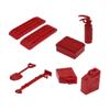 8pcs Simulation Extinguisher Shovel Tank Sand Ladder Decoration for 1/12 1/16 RC Car Axial C14 C24 D90 MN99S FY003 view 2