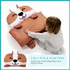 JOIEDOMI Kids Sleeping Bag Toddler Nap Mat with Pillow & Blanket 60" x 27" for Kids Ages 3+ Soft Plush Sleeping Mat Brown Dog for Preschool and Boys Girls Kindergarten Daycare Sleepover view 3