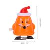 FOYTOKI 4pcs Xmas Themed Wind-up Toys Cute Clockwork Figurines for Christmas Decorations Novelty Playthings for Holiday Parties and Stocking Stuffers view 2