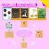 15 Plant Life Circle Flashcards with 4 Plastic Figurines-Seed to Plant, Plants Introduction Card Plants Growth Details for Nature Lovers & Adults, Montessori Toy for Kids view 4