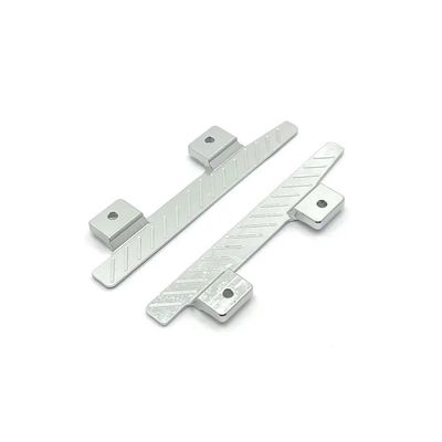 MN82 LC79 Metal RC Rock Sliders Side Pedal Decoration 1/12 RC Car Upgrade Parts Accessories(Silver)