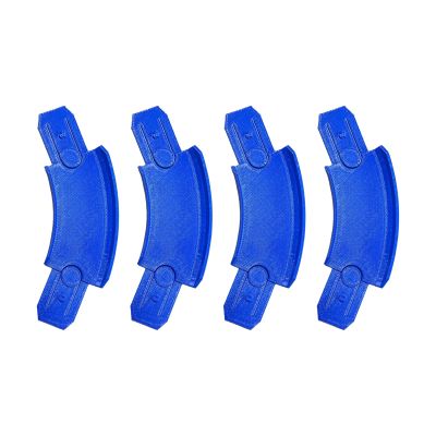K TOMOTO 45 Degree Curved Track Pieces Compatible with Hot Wheels, Banked Turn Racetrack Connector, 4 Packs