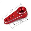 15T Red and Black Metal Servo Arms for Remote Control Models, Standard Servo Swing Arms(Red) view 2