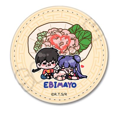 TV Anime Ranma 1/2 (Ranma & Shampoo) Vol. 2 Leather Badge [Round] MH