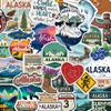 100Pcs Alaska Stickers and Decals for Water Bottle, Laptop - Alaska Party Supplies & Dacorations - Gift for Women & Men view 1