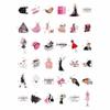 100Pcs Fashion Stickers for Water Bottles and Laptops - Fashion Gifts for Women, Party Decorations - Aethetic Stickers - Gifts for Women & Men view 3