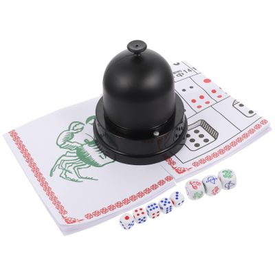 Abaodam 1set Electric Dice Cup Automatic Shaker for Table Games Entertainment Dice Holder for Ktv and Parties Includes Dices for Fun Gaming