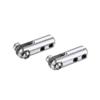Pair of Aluminum Alloy Tie Rod Connector Metal Collets for 2.5mm Tie Rods, Servo Connection Accessories for Model Boats view 1