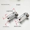 Pair of Aluminum Alloy Tie Rod Connector Metal Collets for 2.5mm Tie Rods, Servo Connection Accessories for Model Boats view 2