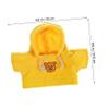 Garneck Plush Bear Clothes 40cm Toy Sweater Set 3pcs Blue Striped Blue Hoodie Yellow Sweater Dolls Costume view 2