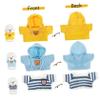 Garneck Plush Bear Clothes 40cm Toy Sweater Set 3pcs Blue Striped Blue Hoodie Yellow Sweater Dolls Costume view 4