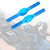 JunZheHub 2X Aluminum Alloy Turnbuckle Shaft Replacements Sturdy 54249 W202 Link Rod for 1/10 RC Car Trucks Vehicles DIY Accessory view 2
