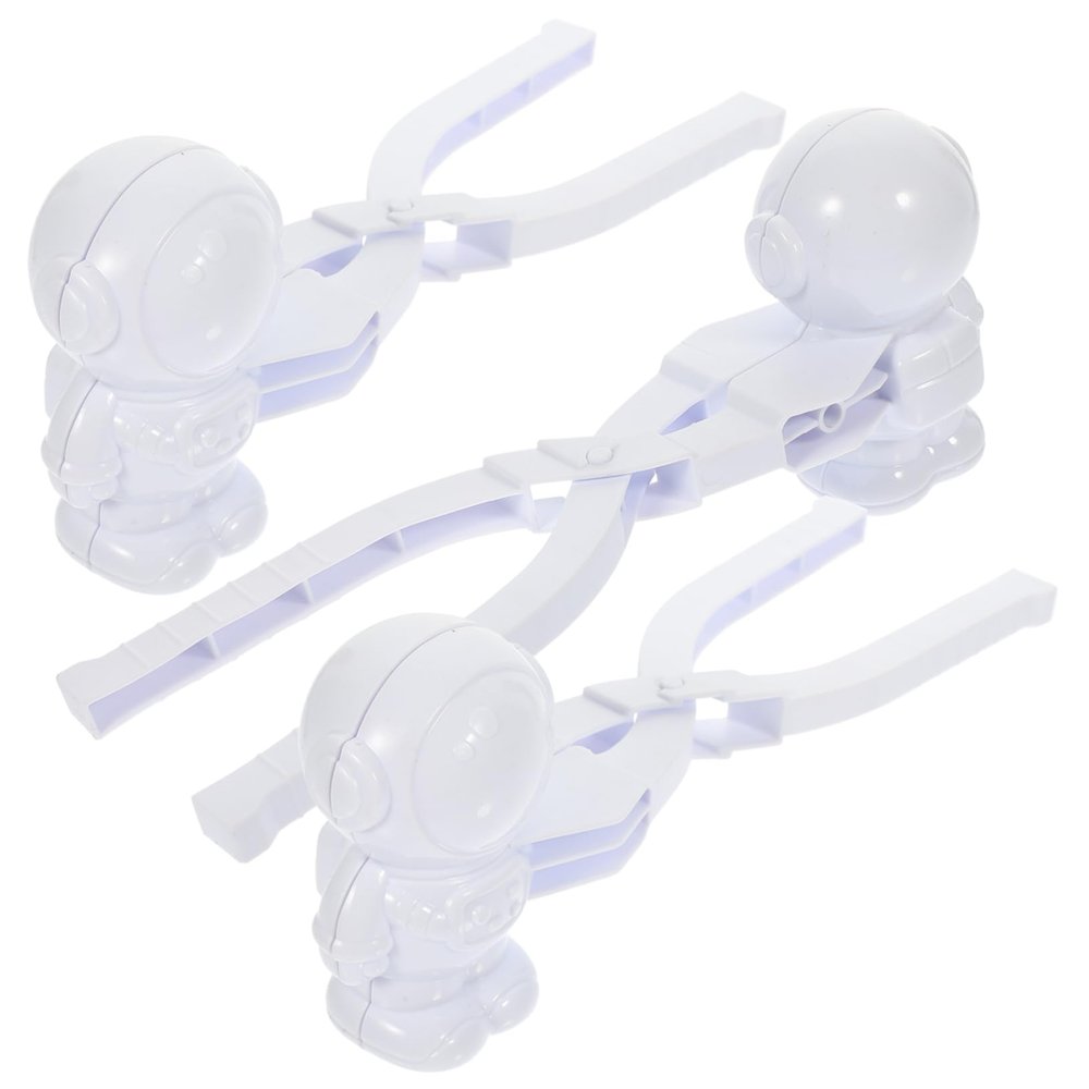 HANABASS 3pcs Artificial Snow Toys Winter Snow Balls for Boys and Girls Portable Clip Fun Snowman Maker for Boys Years Old
