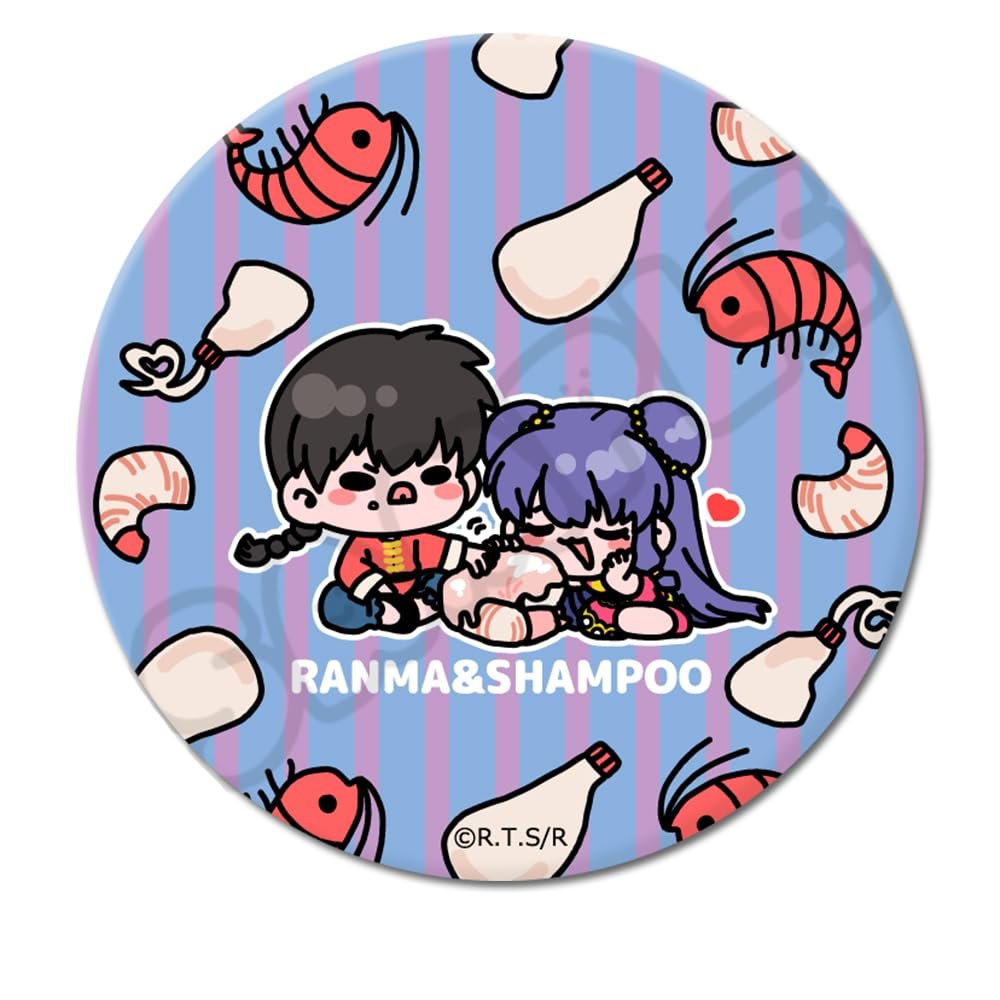 TV Anime Ranma 1/2 (Ranma & Shampoo) Vol. 2 3-way Can Badge MH
