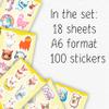 100Pcs Llama Stickers for Water Bottle, Laptop - Lama Stickers - Lama Party Supplies&Gifts - Alpaca Decals - Gift for Women & Men view 2