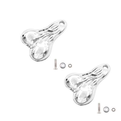 1PCS Hanging Truck Balls Nuts - Simulation RC Car Decorative Bumper Ornaments 55x39mm for 1/10, 1/8 Scale RC Trucks & Cars (Silver,2)