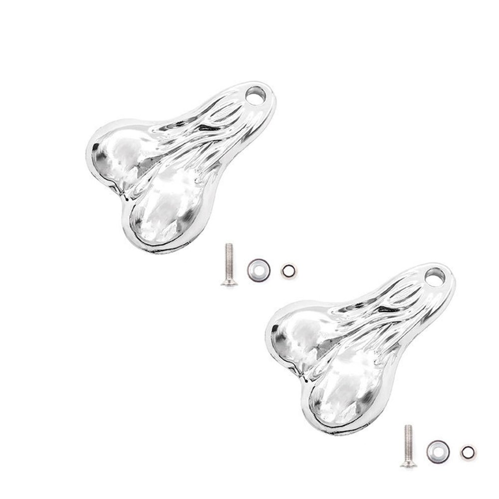 1PCS Hanging Truck Balls Nuts - Simulation RC Car Decorative Bumper Ornaments 55x39mm for 1/10, 1/8 Scale RC Trucks & Cars (Silver,2)