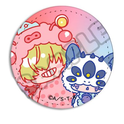 TV Anime "Katekyo Hitman REBORN!" (Belfegor & Marmon) Vol. 2 Leather Badge [Round] M SK