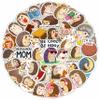 100Pcs Hedgehog Stickers for Water Bottle, Laptop - Funny Hedgehog Gifts, Party Supplies & Party Decorations - Woodland Animal Stickers and Decals - Gift for Women & Men view 1