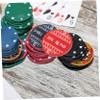 SUPVOX Ceramic Poker Poker Dealer Poker Game Tokens Poker Blind Chips Poker Accessories view 4